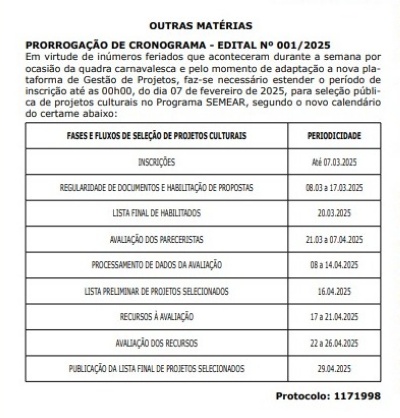 Governo do Pará amplia prazo para inscrições no Edital Semear 2025