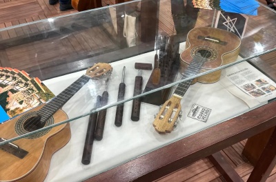 Fundação Cultural do Pará realiza apresentação musical na Fipa com instrumentos produzidos no Curro Velho