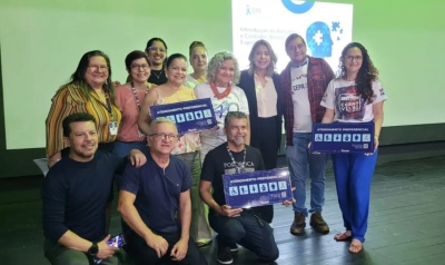 notícia: Sespa faz capacitação para atendimento do público TEA e entrega placas de prioridade na Fundação Cultural do Pará
